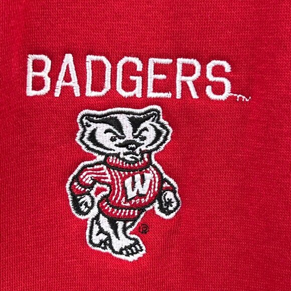 Under Armour Wisconsin Badgers Sweatshirt Size Large Gameday Pullover Red NEW - Picture 3 of 9